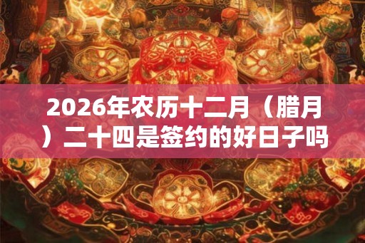 2026年农历十二月（腊月）二十四是签约的好日子吗？