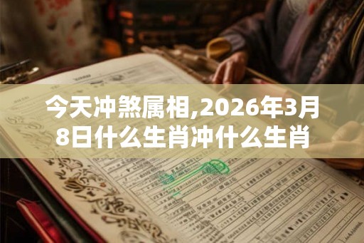 今天冲煞属相,2026年3月8日什么生肖冲什么生肖