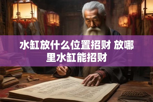 水缸放什么位置招财 放哪里水缸能招财 水缸放什么位置招财 放哪里水缸能招财