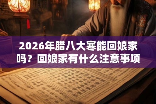 2026年腊八大寒能回娘家吗？回娘家有什么注意事项？