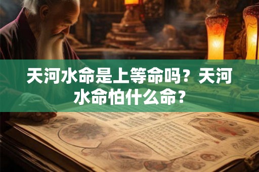 天河水命是上等命吗?天河水命怕什么命? 天河水命是上等命吗?天河水命怕什么命?