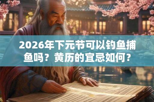 2026年下元节可以钓鱼捕鱼吗？黄历的宜忌如何？