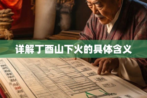 详解丁酉山下火的具体含义
