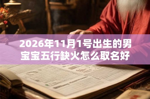 2026年11月1号出生的男宝宝五行缺火怎么取名好
