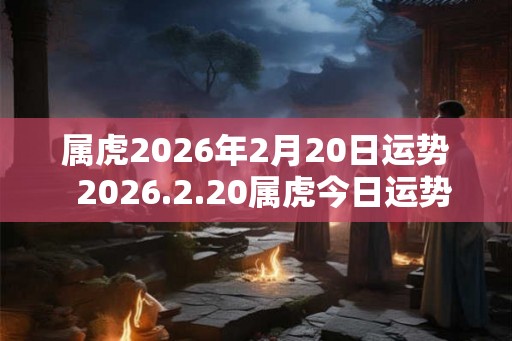 属虎2026年2月20日运势  2026.2.20属虎今日运势