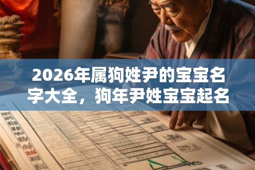 2026年属狗姓尹的宝宝名字大全，狗年尹姓宝宝起名