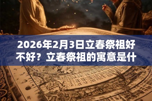 2026年2月3日立春祭祖好不好？立春祭祖的寓意是什么？