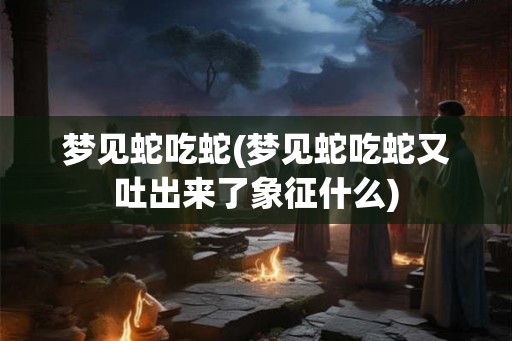 梦见蛇吃蛇(梦见蛇吃蛇又吐出来了象征什么)