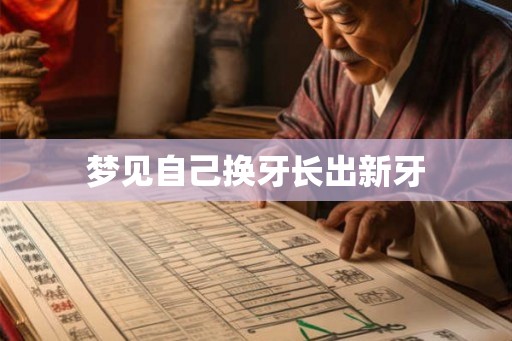 梦见自己换牙长出新牙