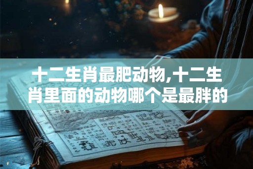 十二生肖最肥动物,十二生肖里面的动物哪个是最胖的？
