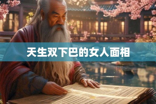 天生双下巴的女人面相 天生双下巴的女人面相