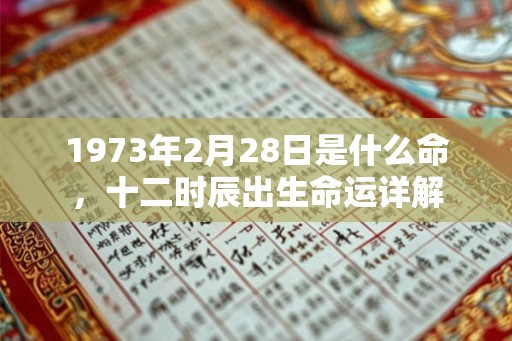 1973年2月28日是什么命，十二时辰出生命运详解