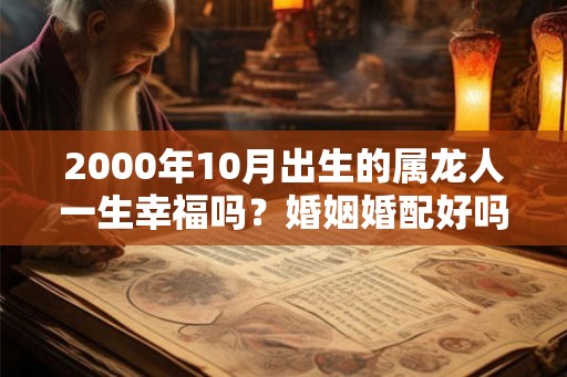 2000年10月出生的属龙人一生幸福吗？婚姻婚配好吗？