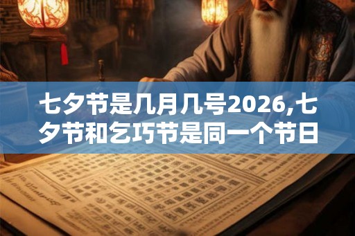七夕节是几月几号2026,七夕节和乞巧节是同一个节日吗？
