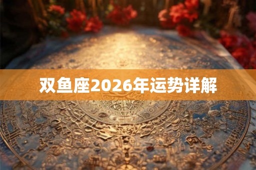 双鱼座2026年运势详解