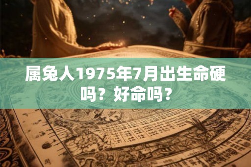 属兔人1975年7月出生命硬吗？好命吗？