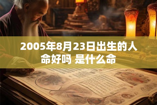 2005年8月23日出生的人命好吗 是什么命