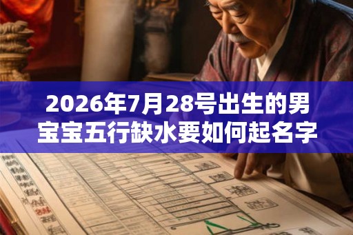 2026年7月28号出生的男宝宝五行缺水要如何起名字