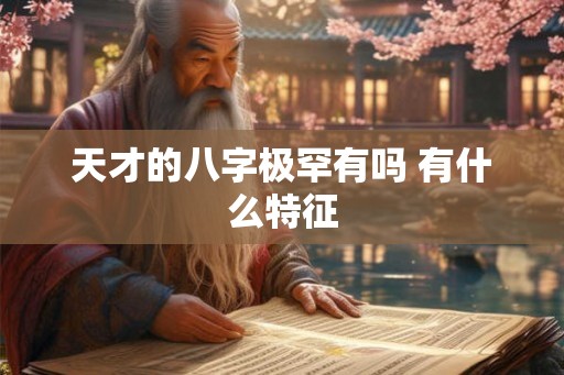 天才的八字极罕有吗 有什么特征