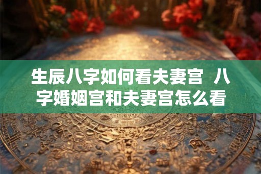 生辰八字如何看夫妻宫 八字婚姻宫和夫妻宫怎么看 生辰八字如何看夫妻宫 八字婚姻宫和夫妻宫怎么看