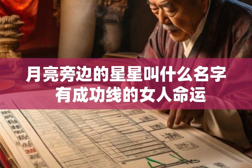月亮旁边的星星叫什么名字  有成功线的女人命运