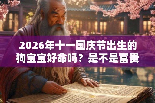2026年十一国庆节出生的狗宝宝好命吗?是不是富贵命呢? 2026年十一国庆节出生的狗宝宝好命吗?是不是富贵命呢?