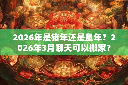 2026年是猪年还是鼠年？2026年3月哪天可以搬家？