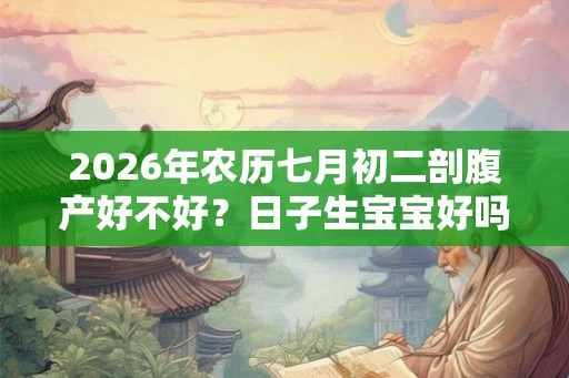2026年农历七月初二剖腹产好不好？日子生宝宝好吗？