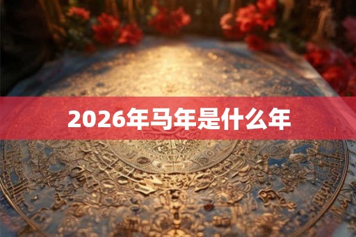 2026年马年是什么年