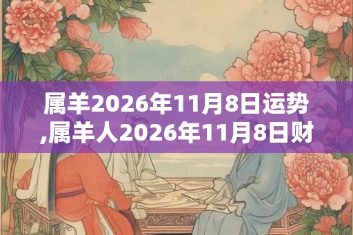 属羊2026年11月8日运势,属羊人2026年11月8日财运,生肖羊2026年11月8日运势 属羊2026年11月8日运势,属羊人2026年11月8日财运,生肖羊2026年11月8日运势