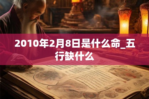 2010年2月8日是什么命_五行缺什么