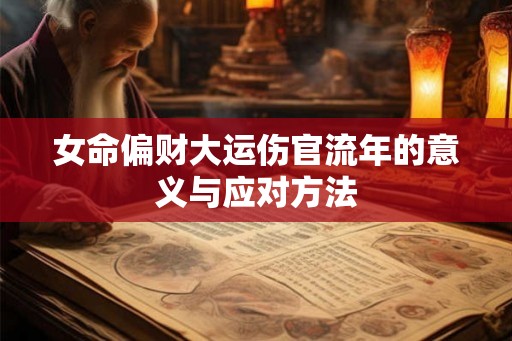 女命偏财大运伤官流年的意义与应对方法