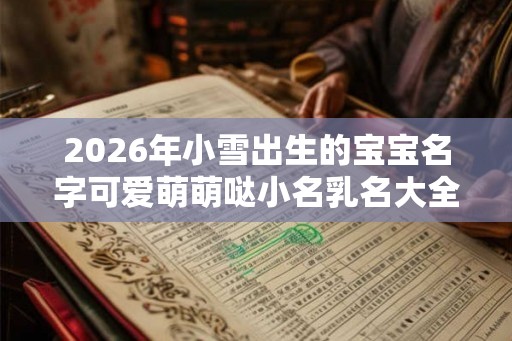 2026年小雪出生的宝宝名字可爱萌萌哒小名乳名大全! 2026年小雪出生的宝宝名字可爱萌萌哒小名乳名大全!