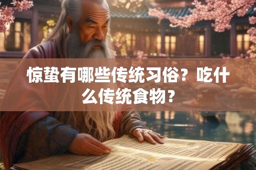 惊蛰有哪些传统习俗？吃什么传统食物？