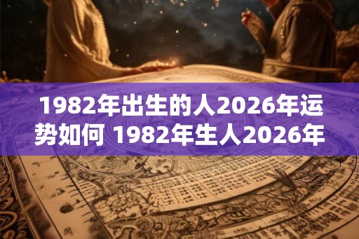1982年出生的人2026年运势如何 1982年生人2026年运势好吗