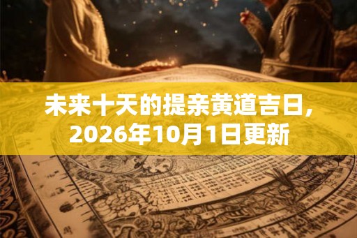 未来十天的提亲黄道吉日,2026年10月1日更新 未来十天的提亲黄道吉日,2026年10月1日更新