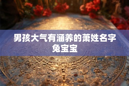 男孩大气有涵养的萧姓名字兔宝宝 男孩大气有涵养的萧姓名字兔宝宝