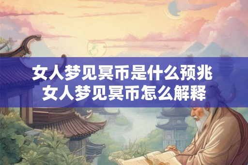 女人梦见冥币是什么预兆 女人梦见冥币怎么解释