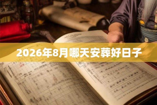 2026年8月哪天安葬好日子