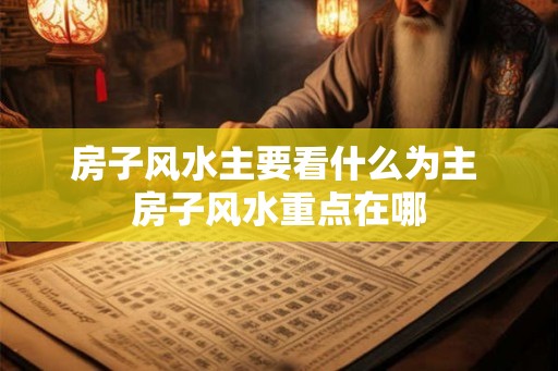 房子风水主要看什么为主 房子风水重点在哪