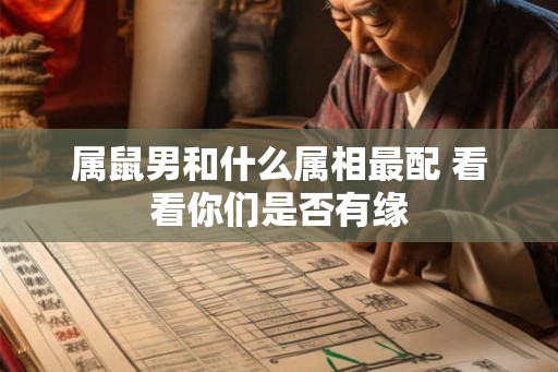 属鼠男和什么属相最配 看看你们是否有缘 属鼠男和什么属相最配 看看你们是否有缘