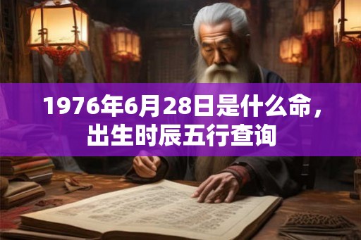 1976年6月28日是什么命,出生时辰五行查询 1976年6月28日是什么命,出生时辰五行查询