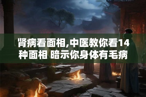 肾病看面相,中医教你看14种面相 暗示你身体有毛病了