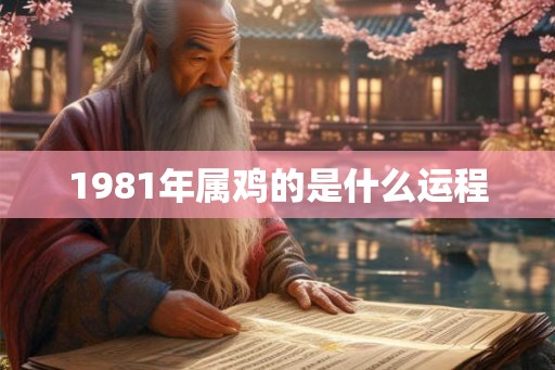 1981年属鸡的是什么运程