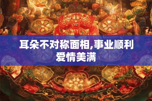 耳朵不对称面相,事业顺利爱情美满