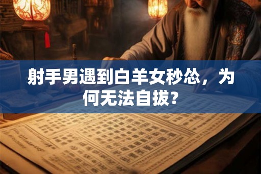 射手男遇到白羊女秒怂，为何无法自拔？