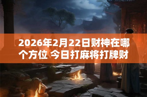 2026年2月22日财神在哪个方位 今日打麻将打牌财运方位