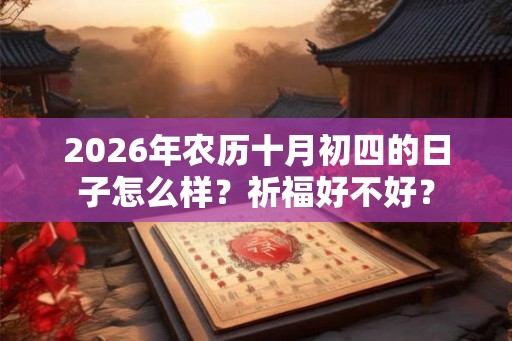 2026年农历十月初四的日子怎么样?祈福好不好? 2026年农历十月初四的日子怎么样?祈福好不好?