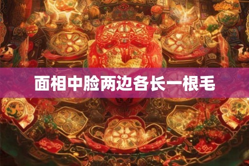 面相中脸两边各长一根毛