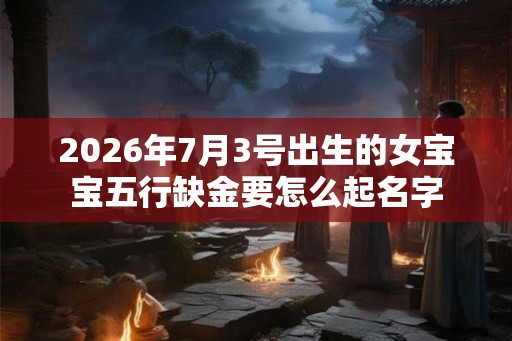 2026年7月3号出生的女宝宝五行缺金要怎么起名字